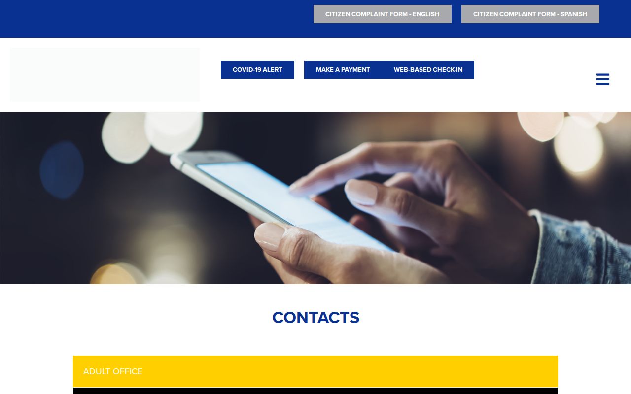 Kern County Probation Department office contact directory